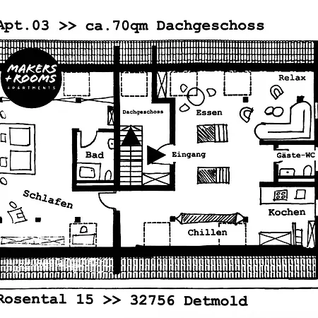 Neu Makers And Rosental Am Schlosspark Apartment Detmold